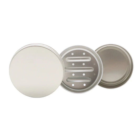 Sloé – Boîte à savon nomade ronde 2-en-1 en aluminium