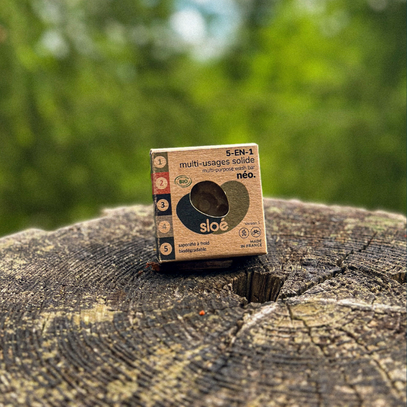 🧼 Néo V3 – 5-in-1 multi-purpose solid nomadic soap (60g) by Sloé