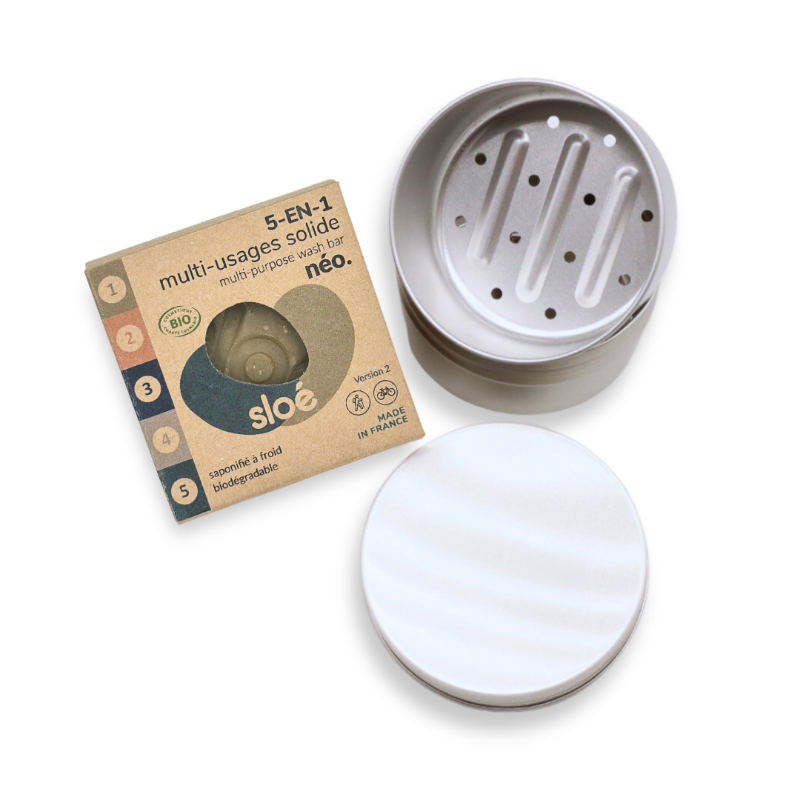🧼 Néo V3 – 5-in-1 multi-purpose solid nomadic soap (60g) by Sloé