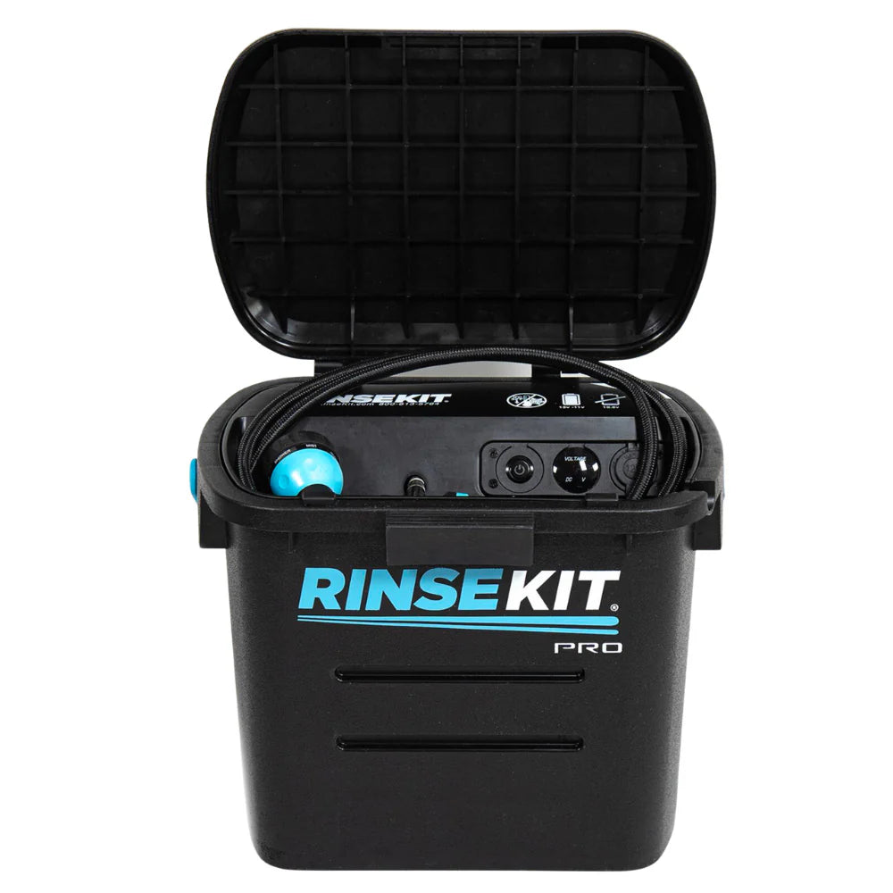 RinseKit PRO Pack – Douche portable autonome rechargeable (13,3 L) + Immersion Pro Heater
