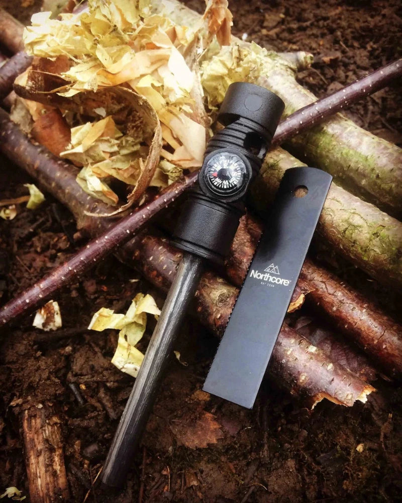 🔥 Northcore – Fire Steel 4-in-1 Compact Survival Tool