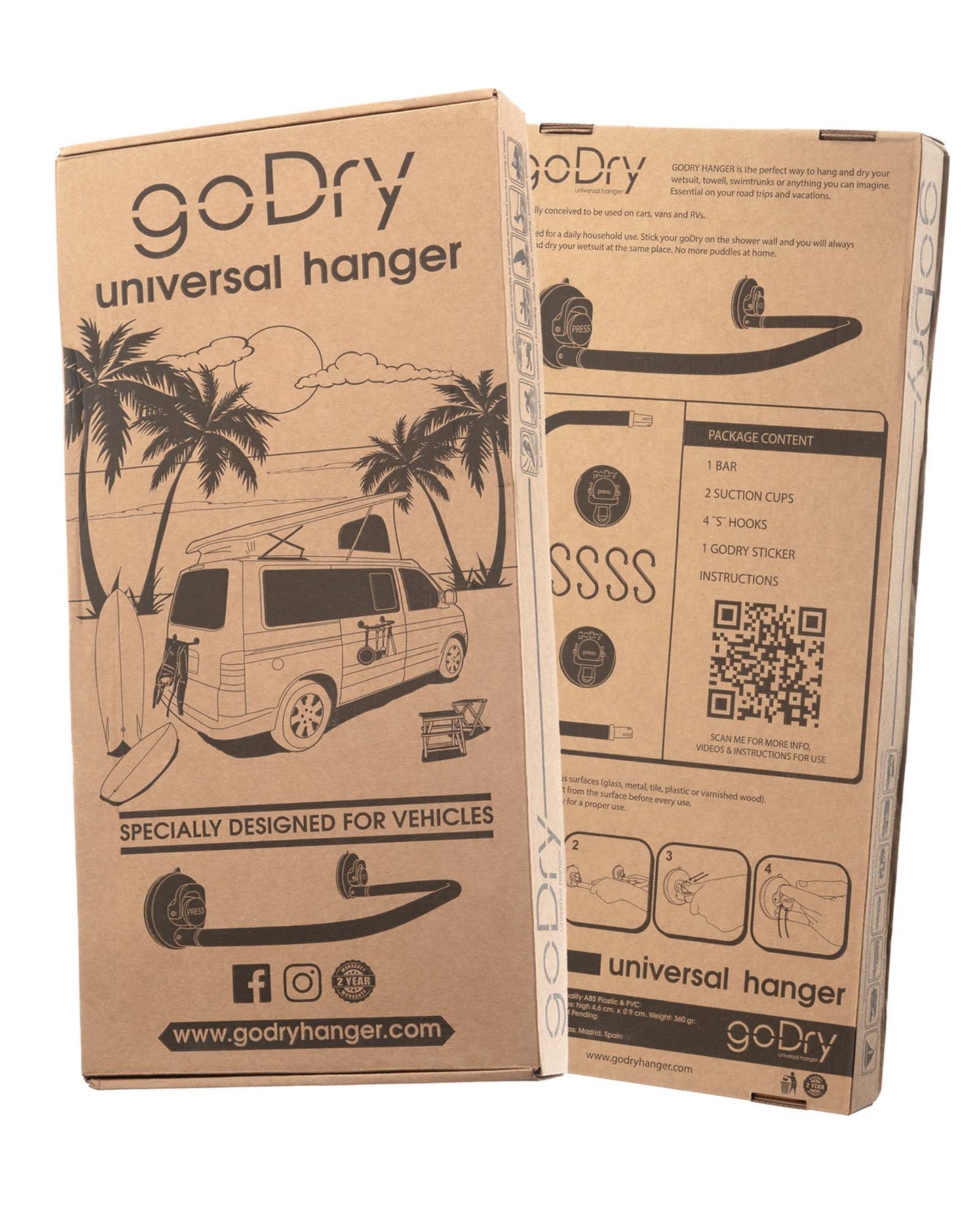 Packaging du séchoir / étendoir Godry Hanger
