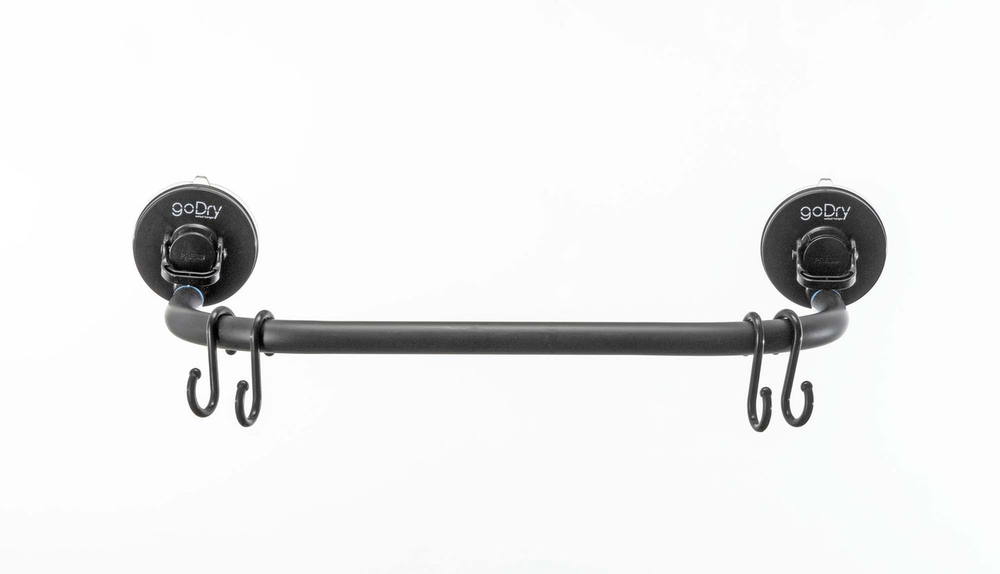 Godry Hanger pris en photo de face avec ventouses et crochets