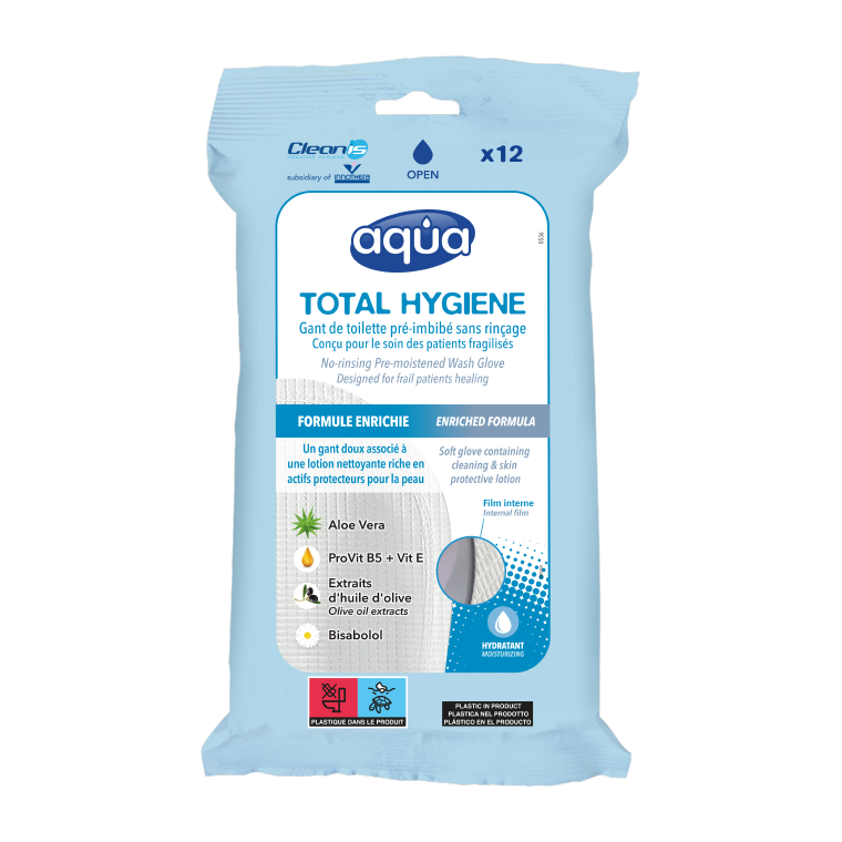 Gants Aqua Total Hygiène Cleanis - Pack de 12 gants