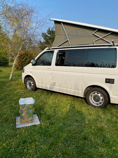 Cleanis cardboard dry toilet kit – Compact, practical, eco-responsible &amp; economical for vans, roof tents, campers, truck drivers, fishermen...
