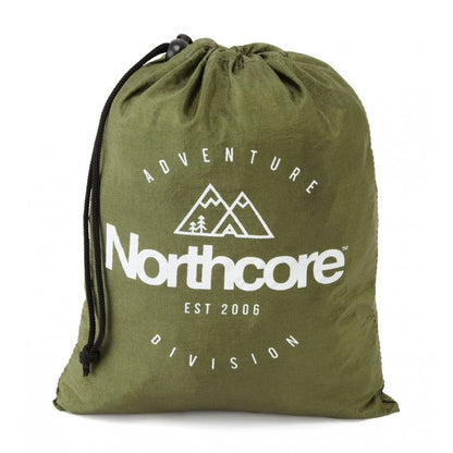 Hamac de voyage Northcore replié dans sa poche de rangement 